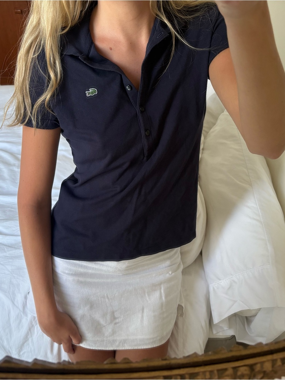 Lacoste women's Navy Polo Shirt - Short Sleeve